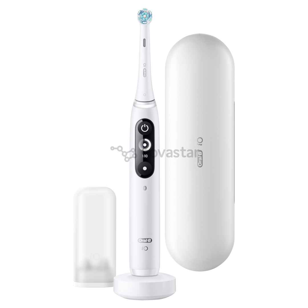 Elektrinis dantų šepetėlis Braun Oral-B iO 7, kelioninis dėklas, baltas