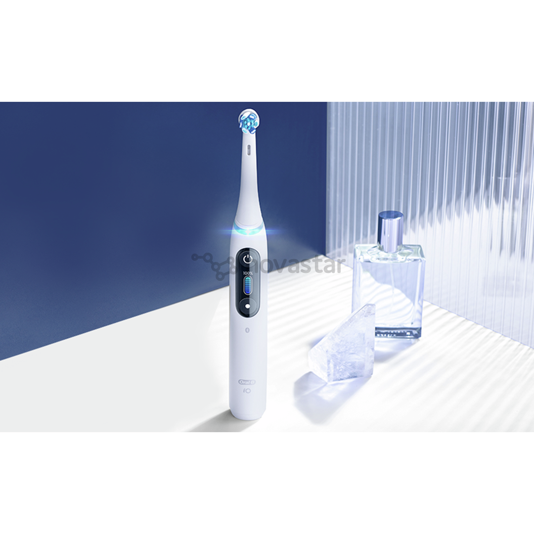 Elektrinis dantų šepetėlis Braun Oral-B iO 7, kelioninis dėklas, baltas
