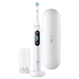 Braun Oral-B iO 8, футляр, белый/черный - Электрическая зубная щетка