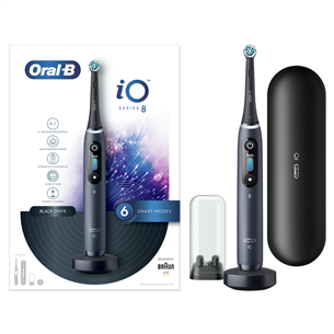 Braun Oral-B iO 8, travel case, black/grey - Electric toothbrush