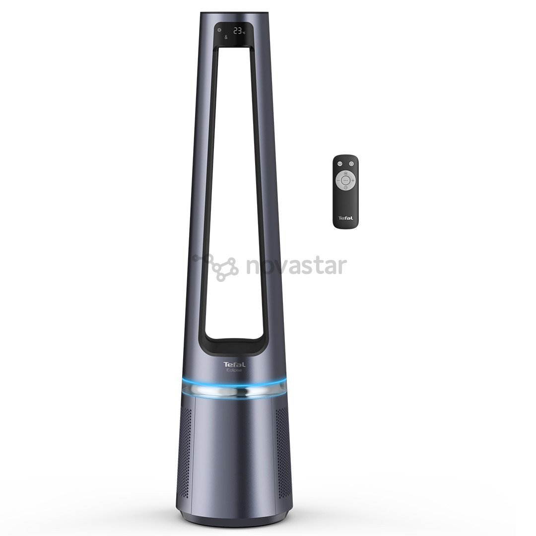 Tefal Eclipse 2in1, 120 m³/val., pilkas - Oro valytuvas ir ventiliatorius