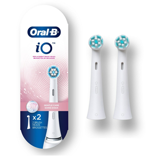 Braun Oral-B iO Gentle Care, 2 pieces, white - Replacement brush heads for electric toothbrush