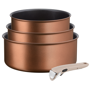 3-jų puodų rinkinys Tefal Ingenio Eco Respect 16/18/20 cm + rankena