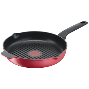 Tefal Daily Chef, diameter 26 cm, black/red - Grill frypan