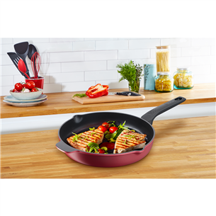 Tefal Daily Chef, diameter 26 cm, black/red - Grill frypan