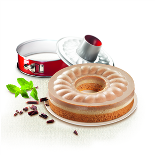 Tefal Delibake Savarin, диаметр 27 см, серый/красный - Форма для выпечки