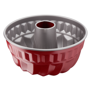 Tefal Delibake, diameter 22 cm, grey/red - Kugelhopf cake pan