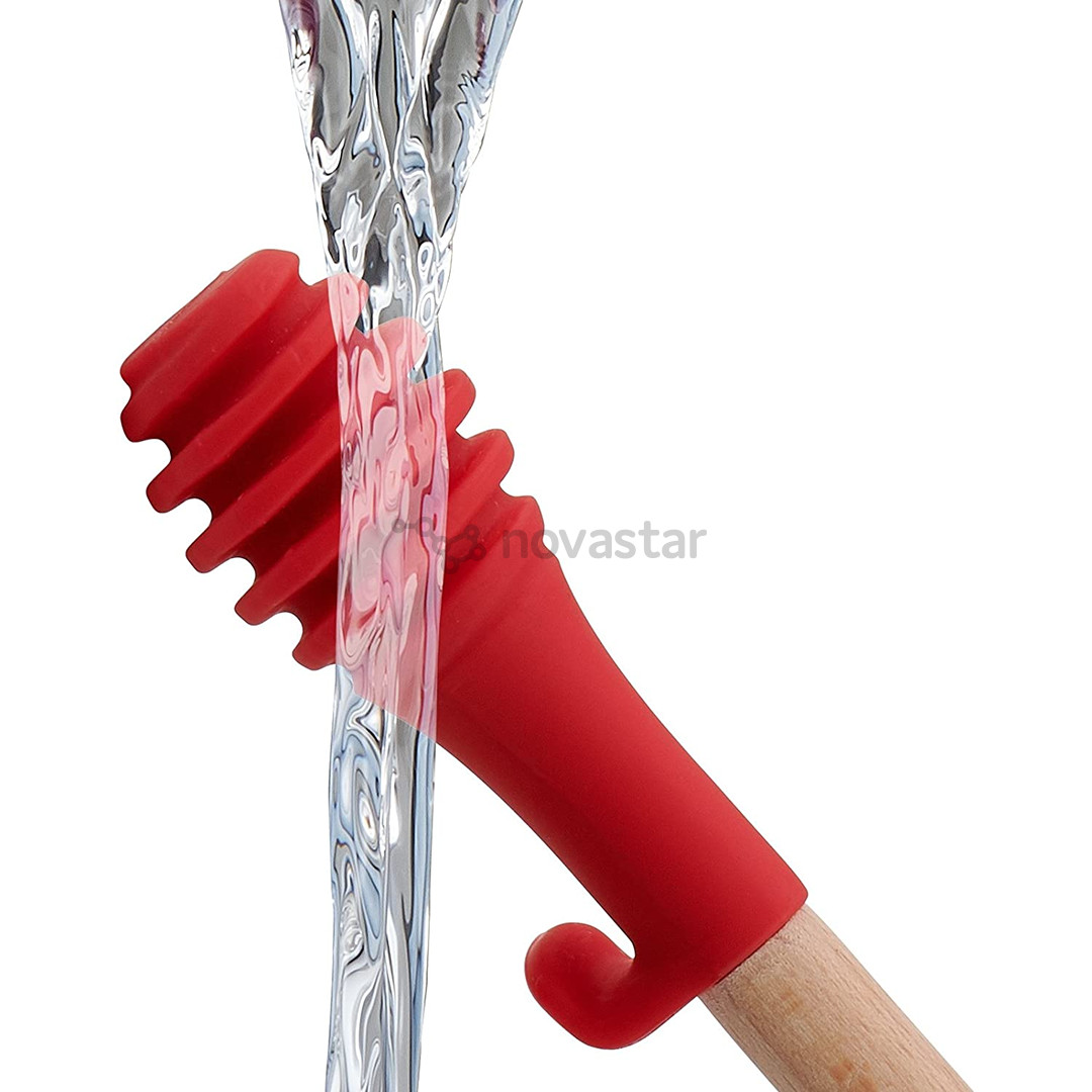 Tefal Ingenio Wood, ilgis 17,5 cm, rudas/raudonas - Medaus šaukštas