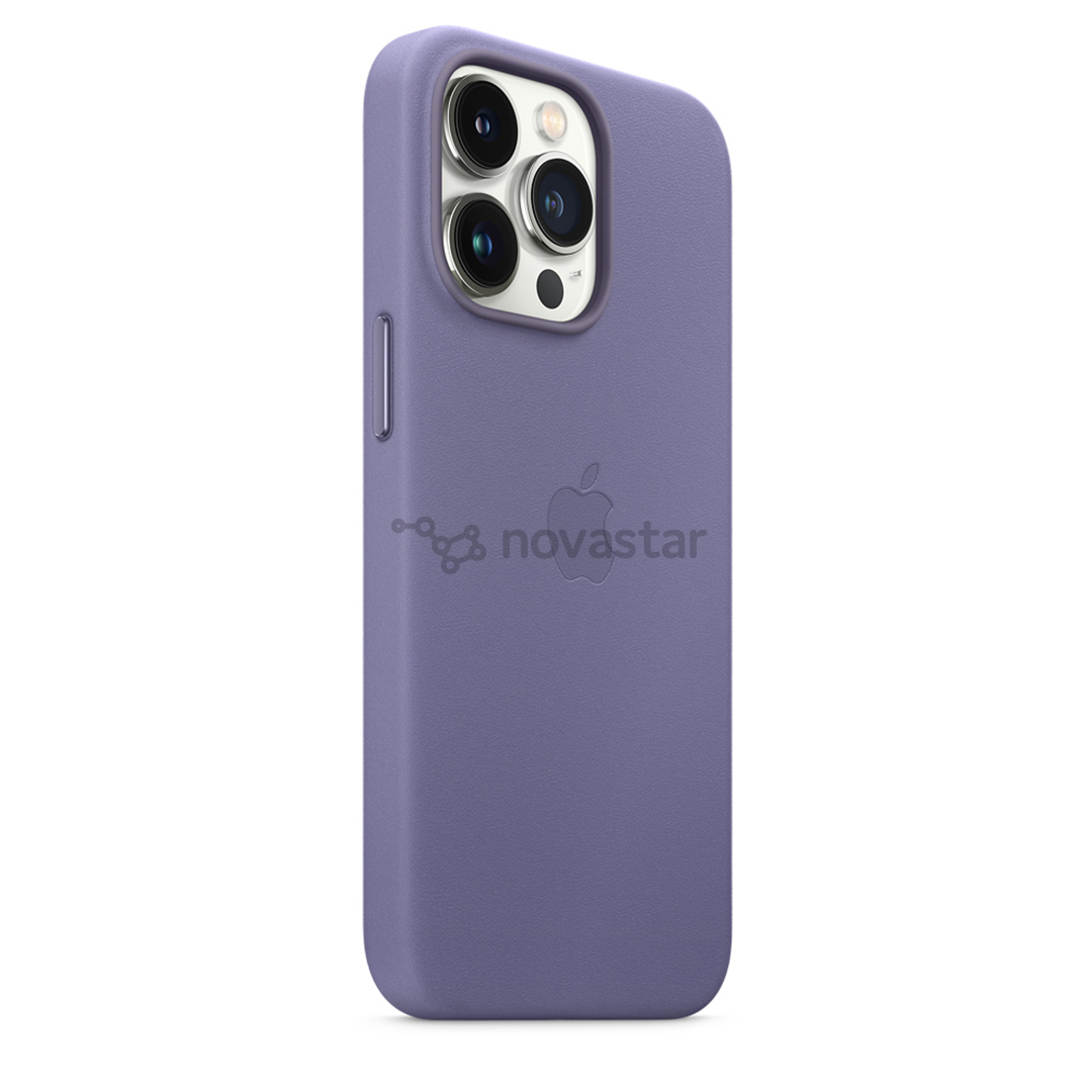 Dėklas Apple iPhone 13 Pro su MagSafe, Odinis, Wisteria