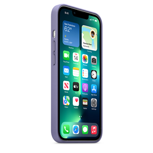 Dėklas Apple iPhone 13 Pro su MagSafe, Odinis, Wisteria