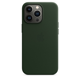 Dėklas Apple iPhone 13 Pro su MagSafe, Odinis, Green