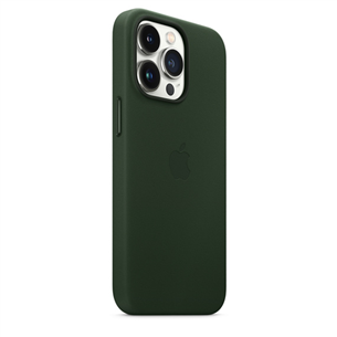 Dėklas Apple iPhone 13 Pro su MagSafe, Odinis, Green