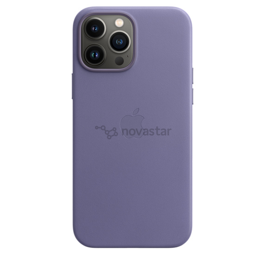 Dėklas Apple iPhone 13 Pro Max su MagSafe, Odinis, Wisteria