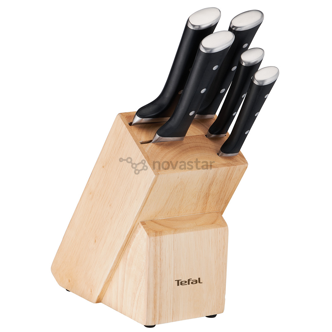 Tefal Ice Force - Wooden block with 5 knives