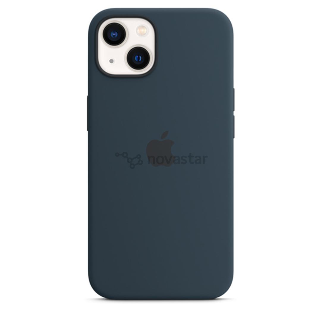 Dėklas Apple iPhone 13 su MagSafe, Silikoninis, Abyss Blue