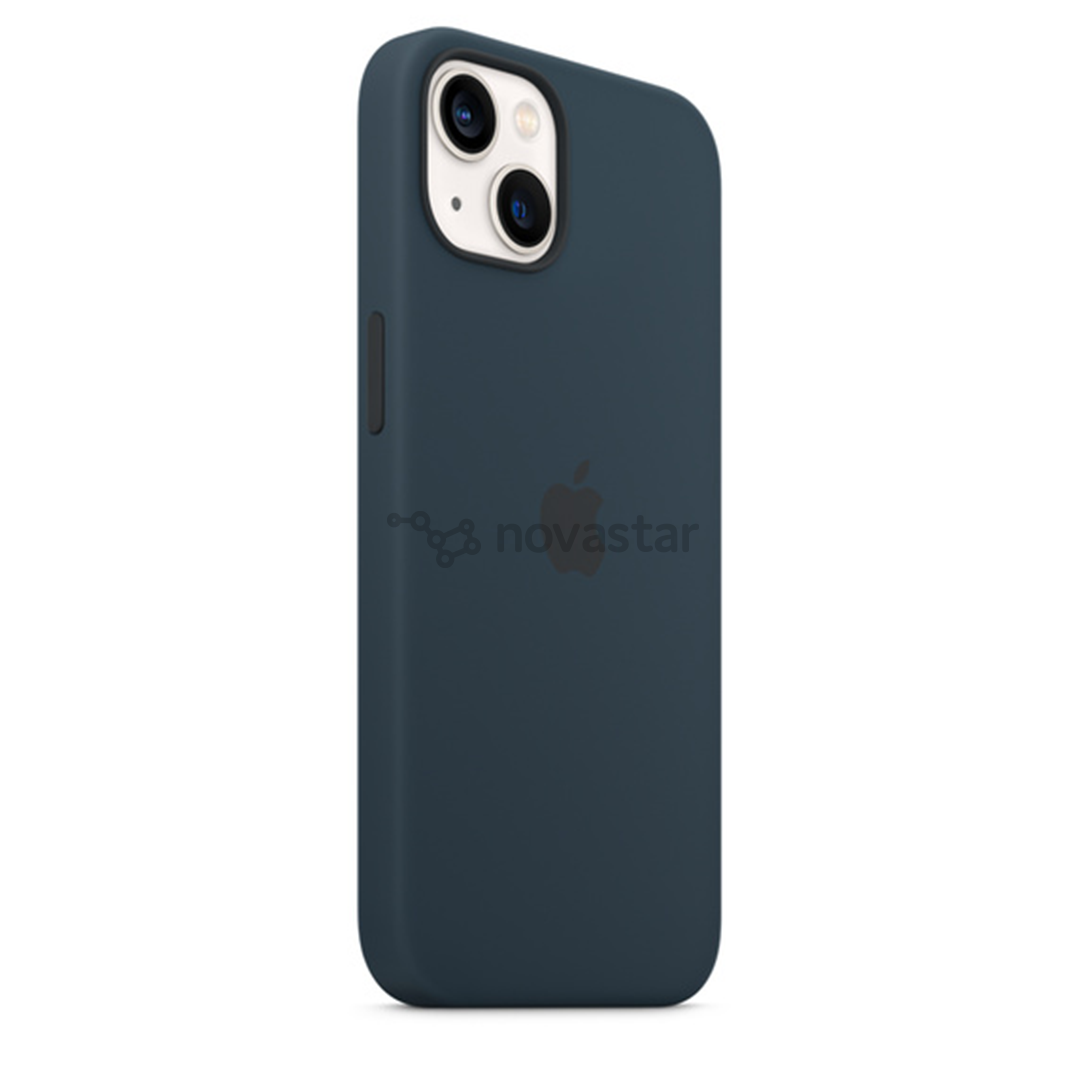 Dėklas Apple iPhone 13 su MagSafe, Silikoninis, Abyss Blue