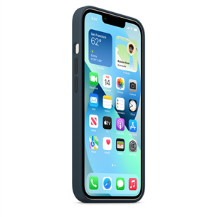 Dėklas Apple iPhone 13 su MagSafe, Silikoninis, Abyss Blue
