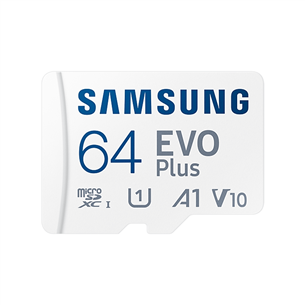 Atminties kortelė Samsung Micro SDXC EVO Plus 2021 + SD adapteris (64GB) MB-MC64KA/EU