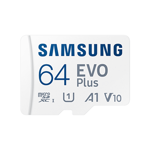 Atminties kortelė Samsung Micro SDXC EVO Plus 2021 + SD adapteris (64GB)