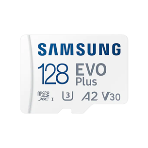 Atminties kortelė Samsung Micro SDXC EVO Plus 2021 + SD adapteris (128GB) MB-MC128KA/EU