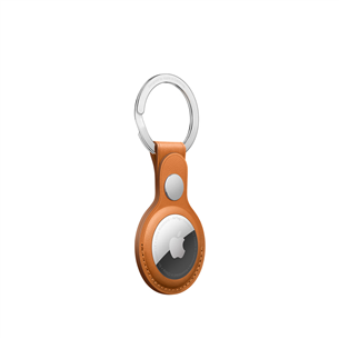 Išmanaus ieškiklio laikiklis Apple AirTag Key Ring, odinis, Golden brown
