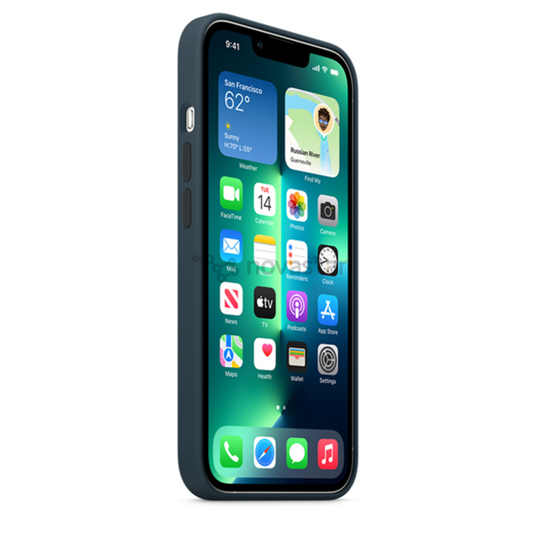 Dėklas Apple iPhone 13 Pro su MagSafe, Silikoninis, Abyss Blue