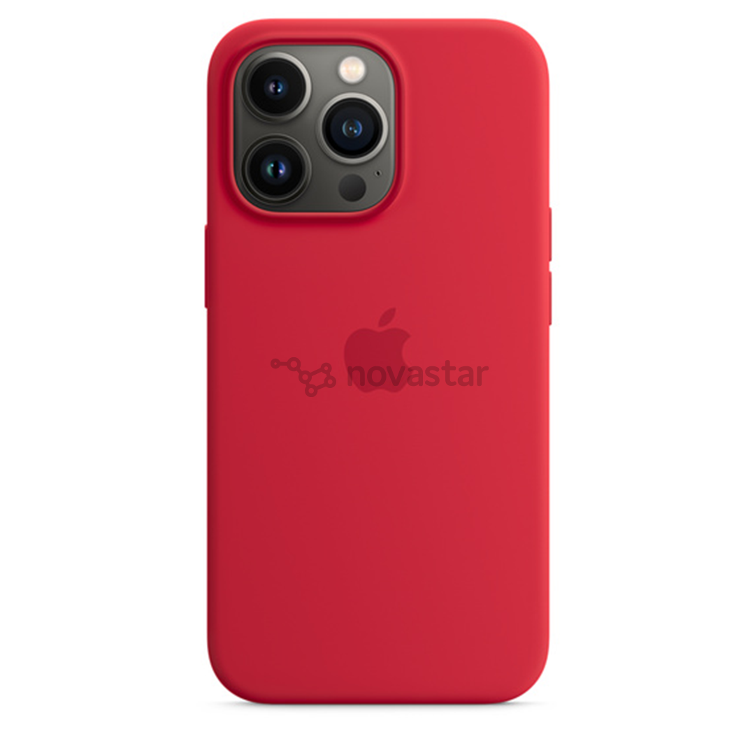 Dėklas Apple iPhone 13 Pro su MagSafe, Silikoninis, RED