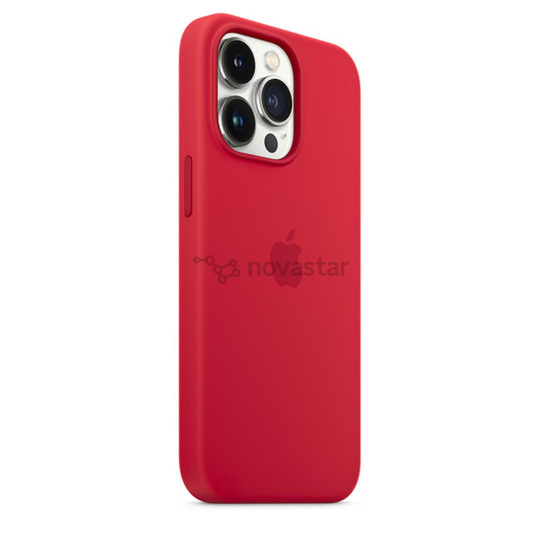 Dėklas Apple iPhone 13 Pro su MagSafe, Silikoninis, RED