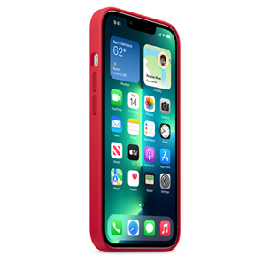 Dėklas Apple iPhone 13 Pro su MagSafe, Silikoninis, RED
