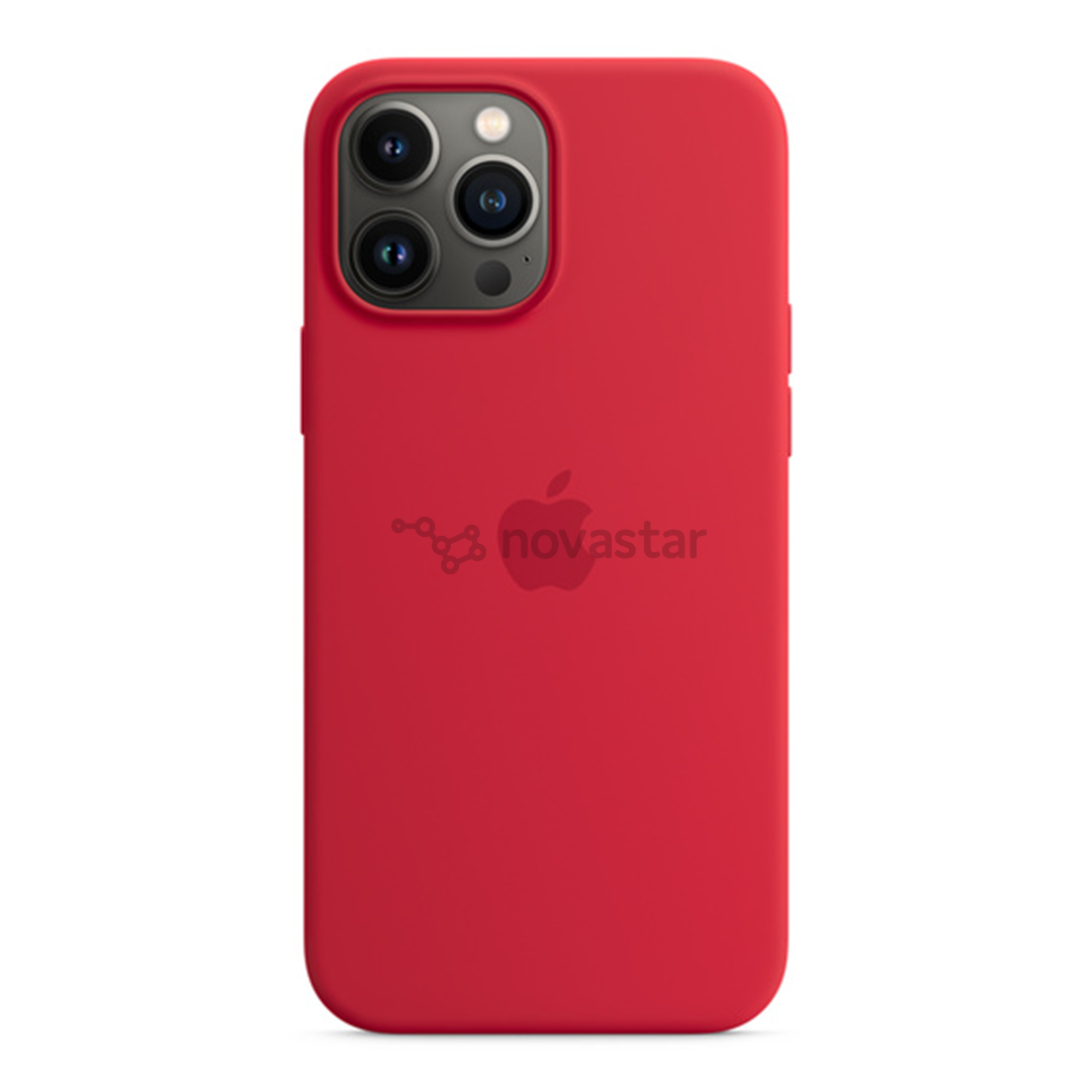 Dėklas Apple iPhone 13 Pro Max su MagSafe, Silikoninis, RED