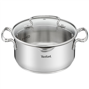 Tefal Duetto+, 20 cm, 2.7 L, nerūdijančio plieno - Puodas
