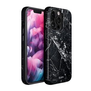 Dėklas iPhone 13 Pro Max LAUT Huex Elements 6.5", Marble Black LIP21LHXEBK