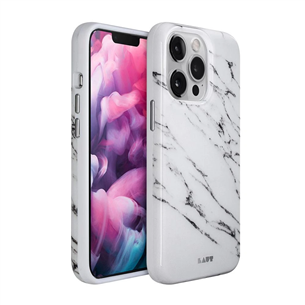 Dėklas iPhone 13 Pro Max LAUT Huex Elements, MARBLE WHITE
