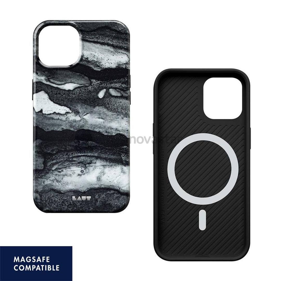 Dėklas iPhone 13 Pro Max 6.5" LAUT Huex Ink (Magsafe) Black