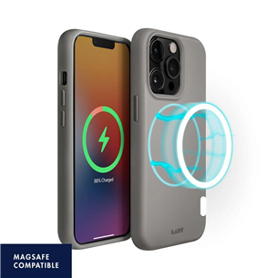 Dėklas iPhone 13 Pro Max LAUT Huex (Magsafe), FOG GREY
