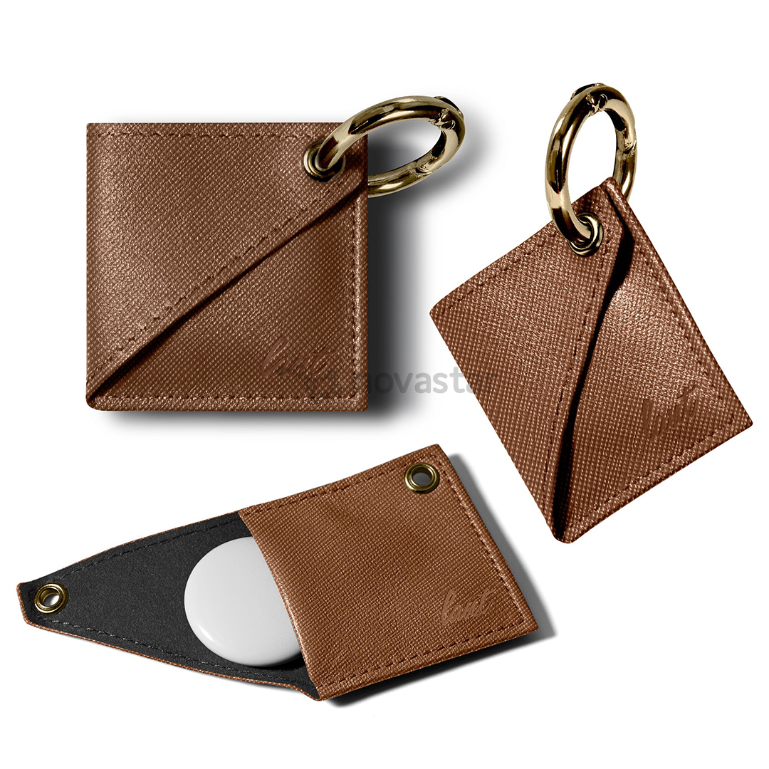 Dėklas AirTag LAUT Prestige, Brown