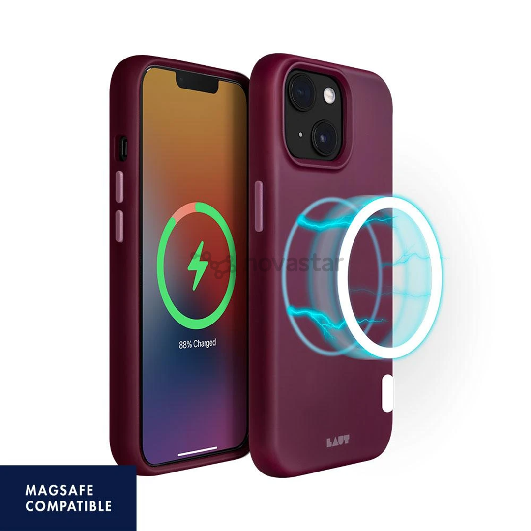 Dėklas iPhone 13 LAUT Huex (Magsafe), PLUM