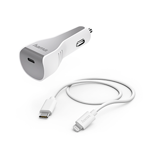 Car charger USB-C -- Lightning Hama (30 W) 00183317