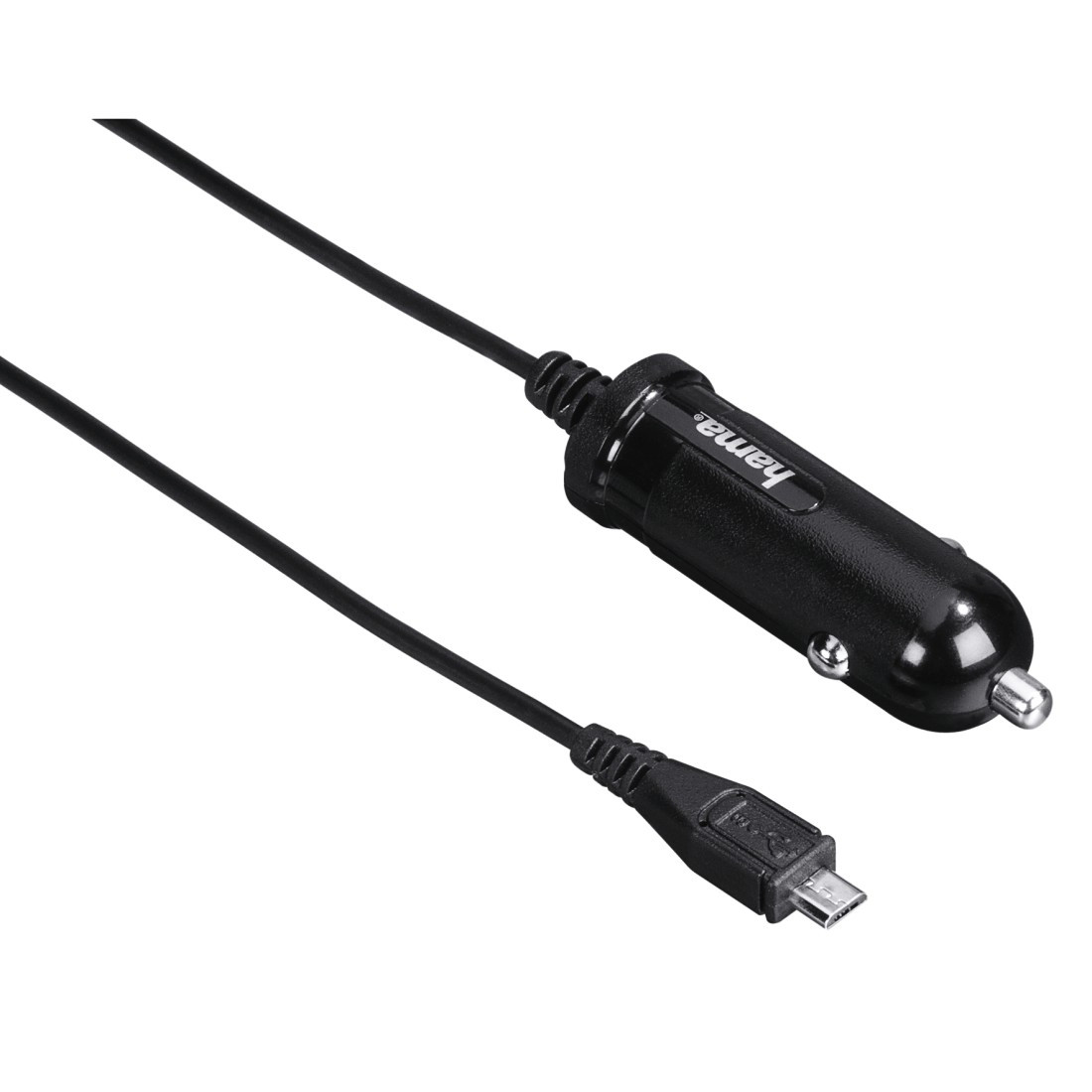 Hama 2.4A Micro USB, juodas - Automobilinis įkroviklis