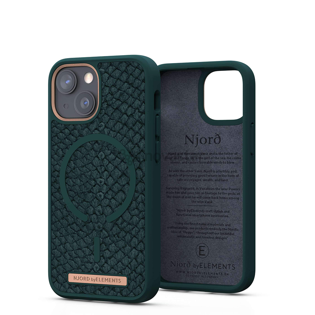 Dėklas Njord byElements Vindur Apple iPhone 13 mini, Roheline