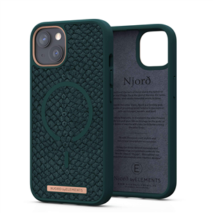 Dėklas Njord byElements Vindur Apple iPhone 13, Roheline