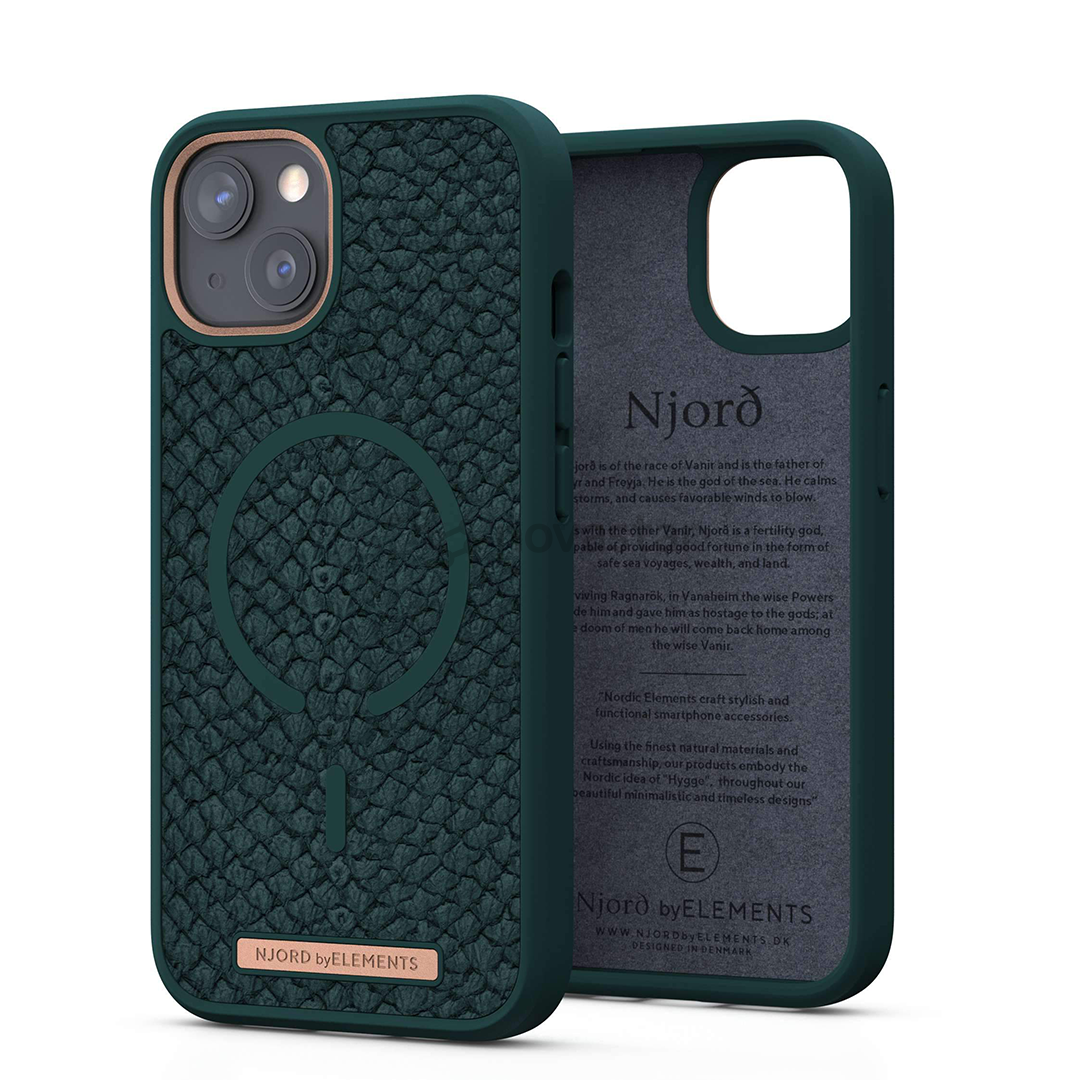 Dėklas Njord byElements Vindur Apple iPhone 13, Roheline