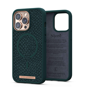 Dėklas Njord byElements Vindur Apple iPhone 13 Pro, Roheline