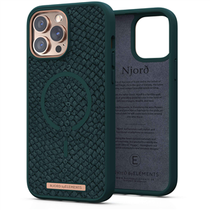Dėklas Njord byElements Vindur Apple iPhone 13 Pro Max, Roheline