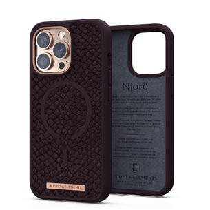 Dėklas Njord byElements Vindur Apple iPhone 13 Pro, Lilla