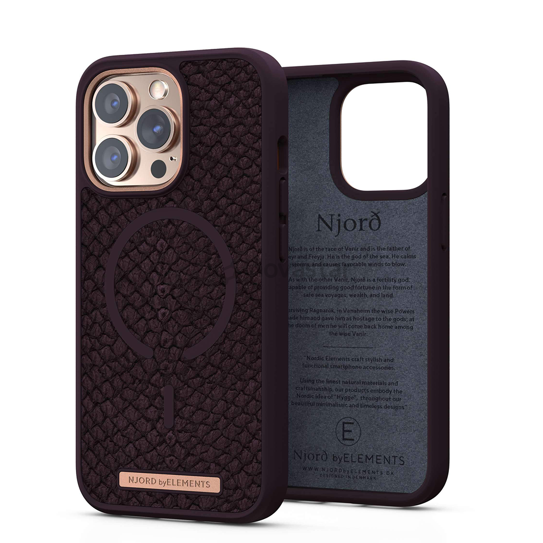 Dėklas Njord byElements Vindur Apple iPhone 13 Pro, Lilla