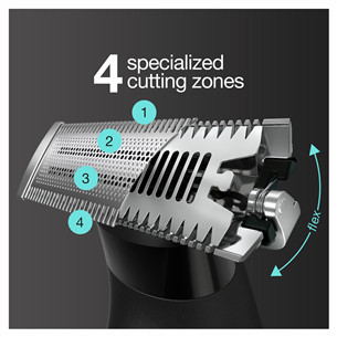 Braun Series X, juodas/pilkas - Skustuvas