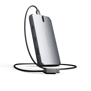 Satechi On-The-Go, USB-C, grey - USB Hub