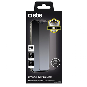 SBS Full Cover Glass Screen Protector, iPhone 14 Plus / 13 Pro Max - Screen protector
