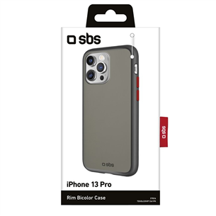 Dėklas SBS Rim iPhone 13 Pro, Black